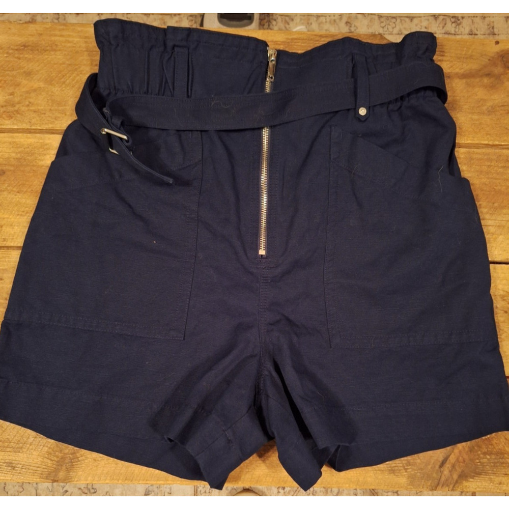 Banana Republic Women's Navy Walking Shorts Sz 6 NWT With Belt
